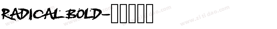 radical bold字体转换